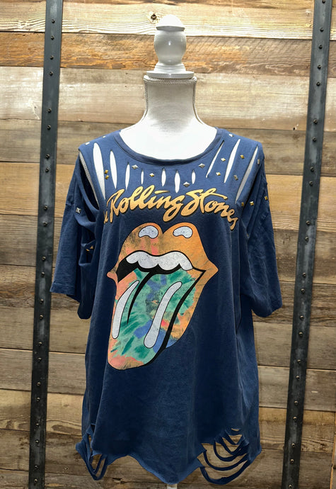 UpCycled Rolling Stones Tee