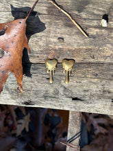 Load image into Gallery viewer, Bleeding Heart Earrings • 18k Gold Plated