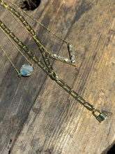 Load image into Gallery viewer, Labradorite Necklace • 24k Gold Plated