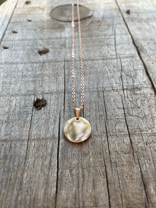 Disc•overy Necklace • Rose Gold