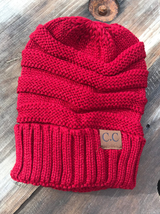 Slouch Beanie • Red