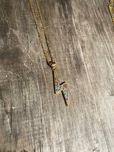 Load image into Gallery viewer, Lightning Bolt Necklace • Rainbow