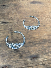 Load image into Gallery viewer, Hammered Hoops • Silver