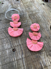 Load image into Gallery viewer, Taffeta Earrings • Coral