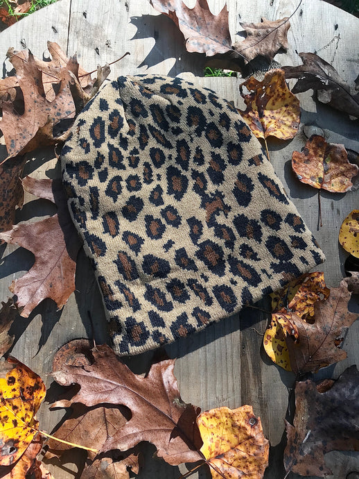 Leopard Beanie • Tan