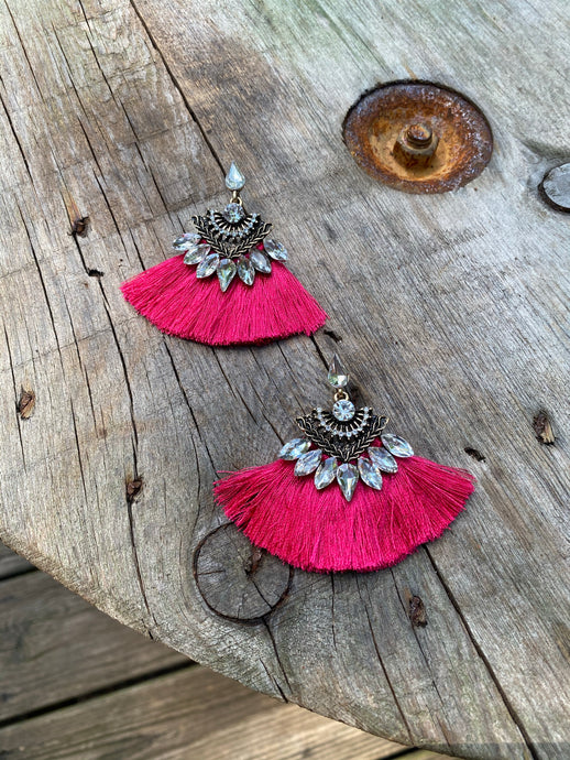 She’s Wild Earrings • Pink